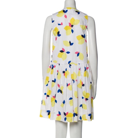 ♠️ Kate Spade ♠️ EUC Lemon Zest Sleeveless Dress Tuxedo Front Size S - Picture 3 of 10